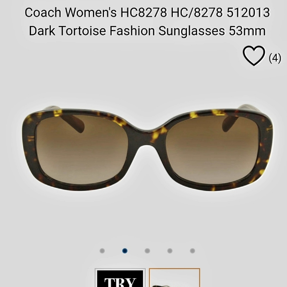 Coach Women's Tortoise Shell Sunglasses